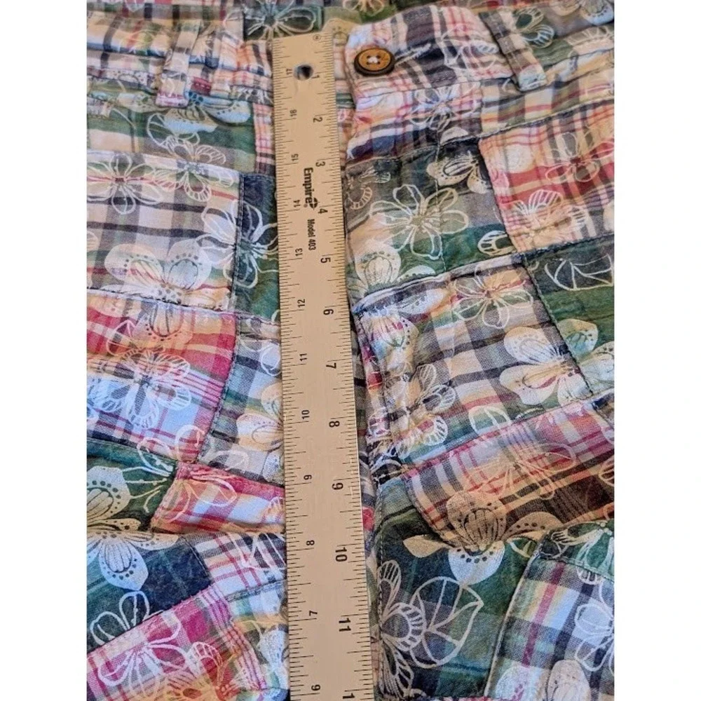 Charleston Threads Patchwork Plaid Shorts Mens 38 Multicolor‎ Madras